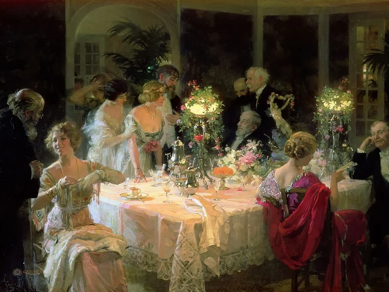1868-Jules-Alexandre Grün - La fine della cena